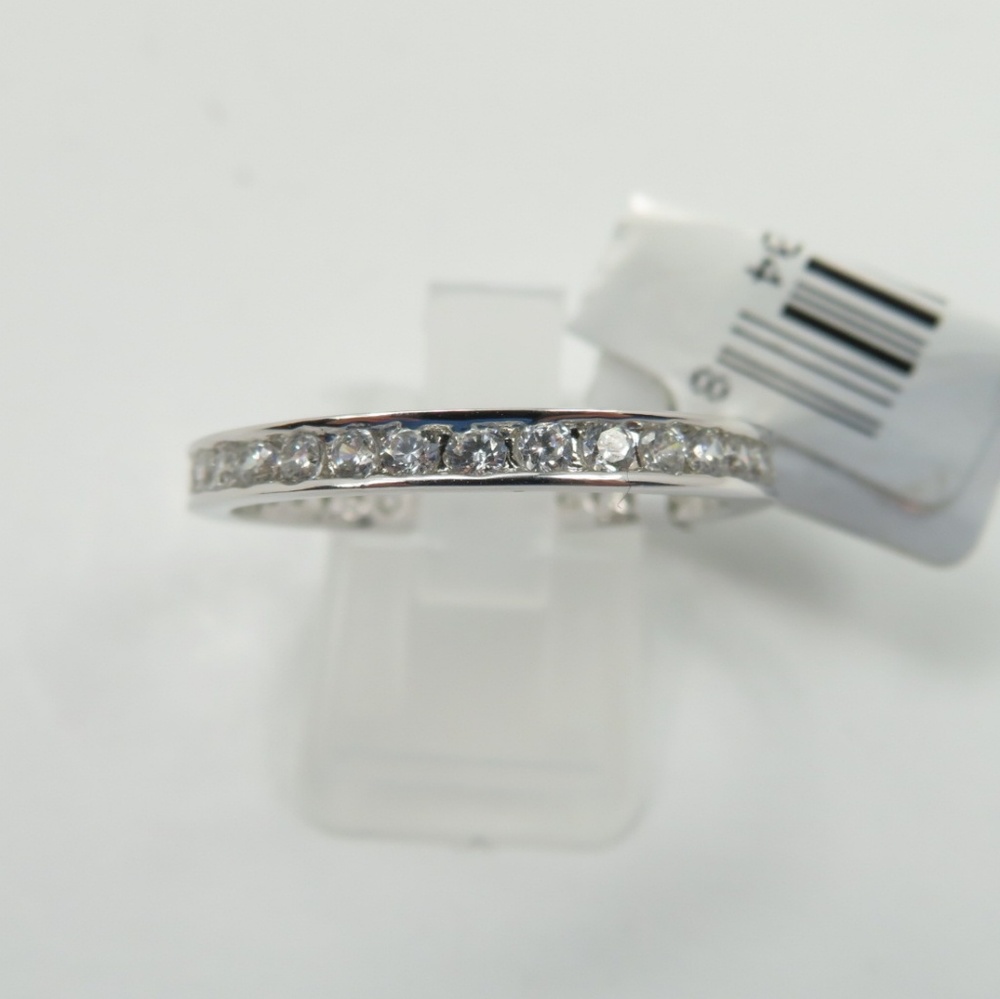 925 Silver Petite CZ Diamond Ring
